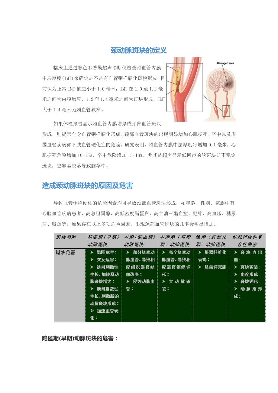 颈动脉斑块的定义_第1页