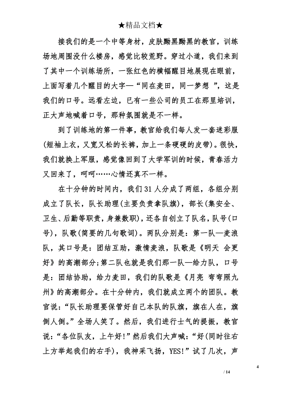 公司最新团队活动总结_第4页