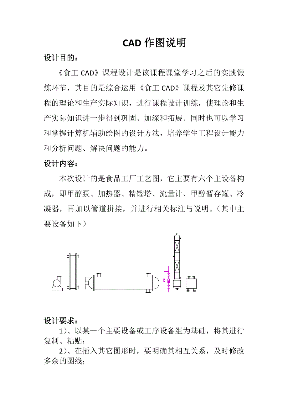 食品工厂工艺图说明_第1页