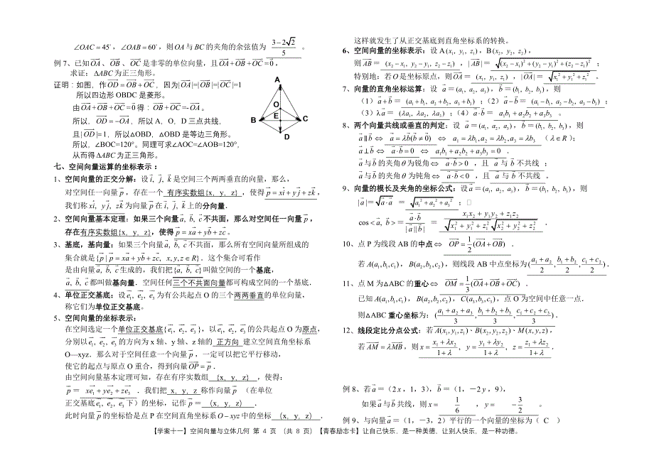 空间向量与立体几何专题复习_第4页