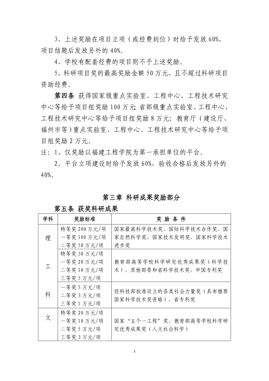 福建工程学院科研奖励暂行办法_第3页