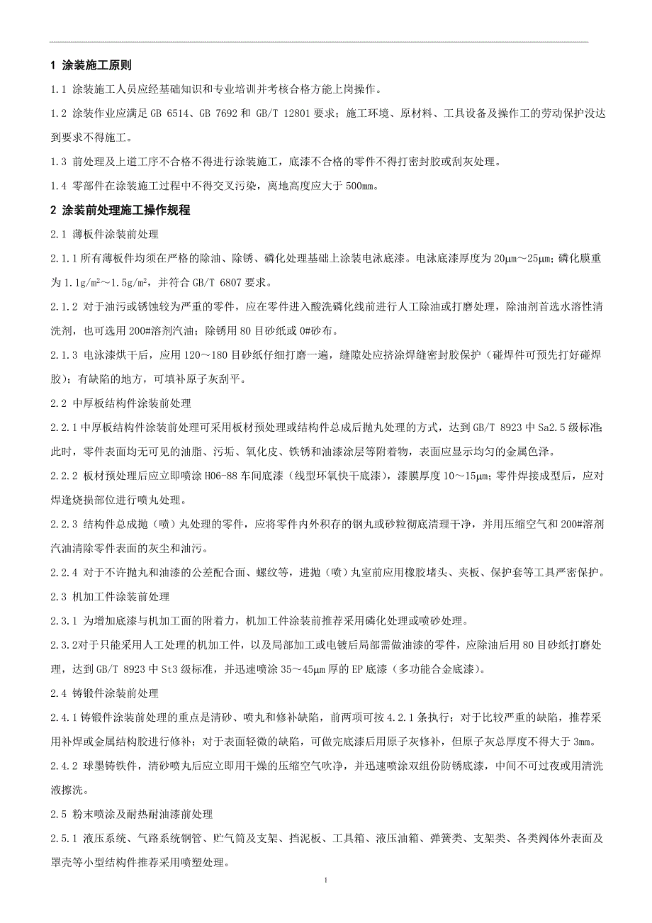 涂装施工通用操作规程_第1页