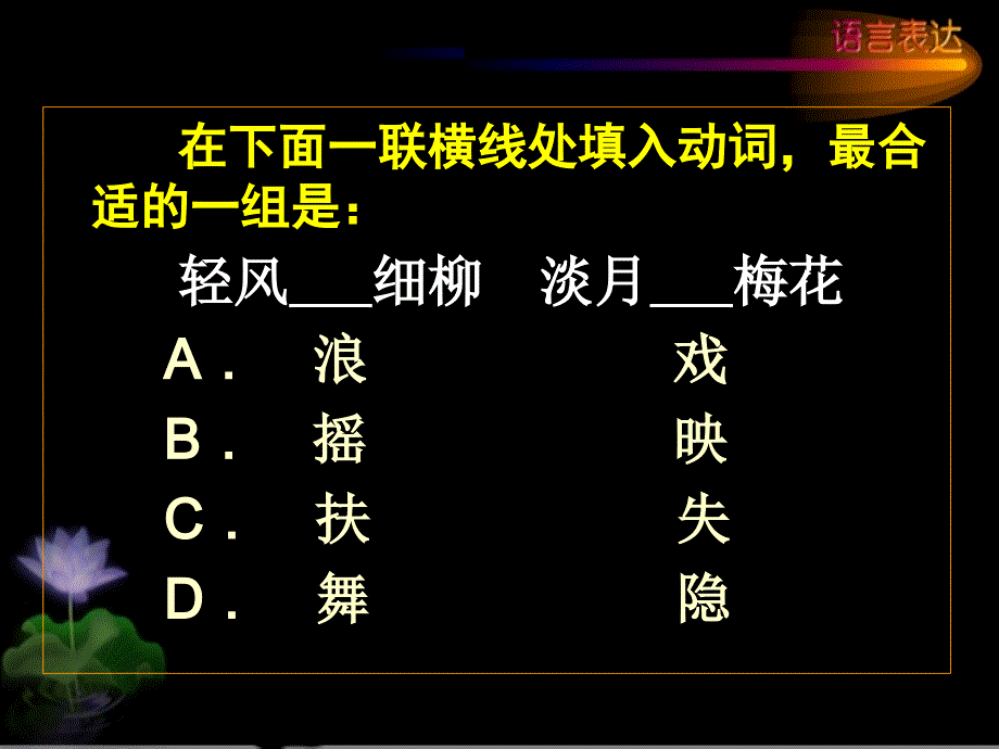 【精品课件】高考语文语言表达专题指导-《准确鲜明生动》精美课件_第2页