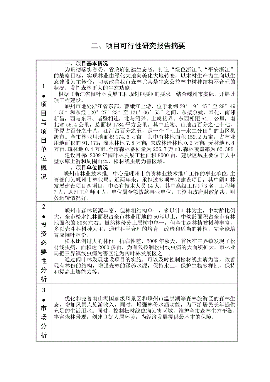 省级财政林业专项补助资金项目申报标准文本_第3页