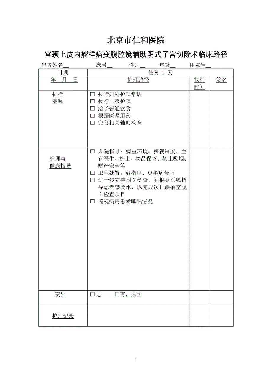 宫颈上皮内瘤样病变腹腔镜辅助阴式子宫切除术_第1页