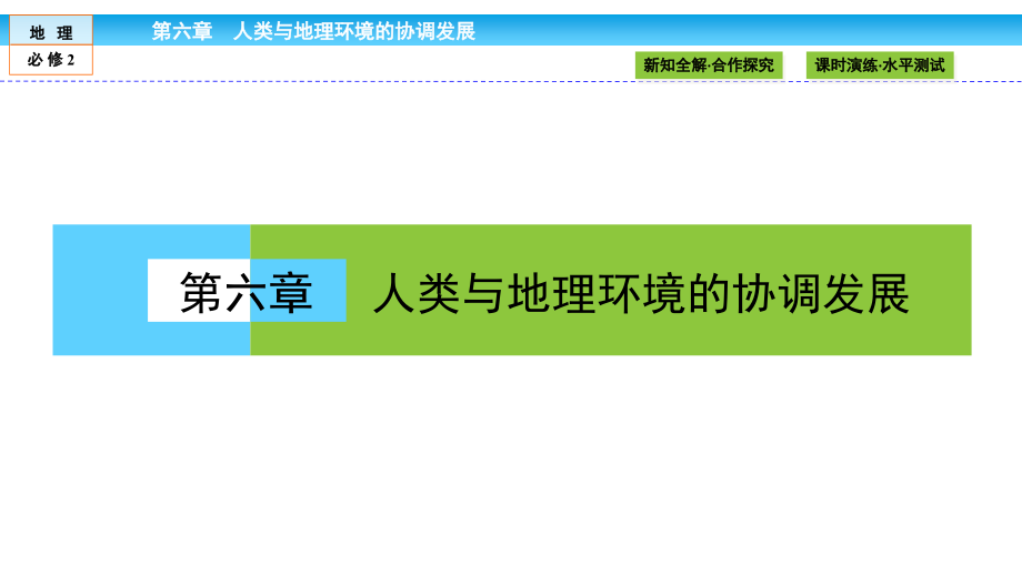 高中（人教版）地理必修2课件：第6章 人类与地理环境的协调发展6.1_第1页