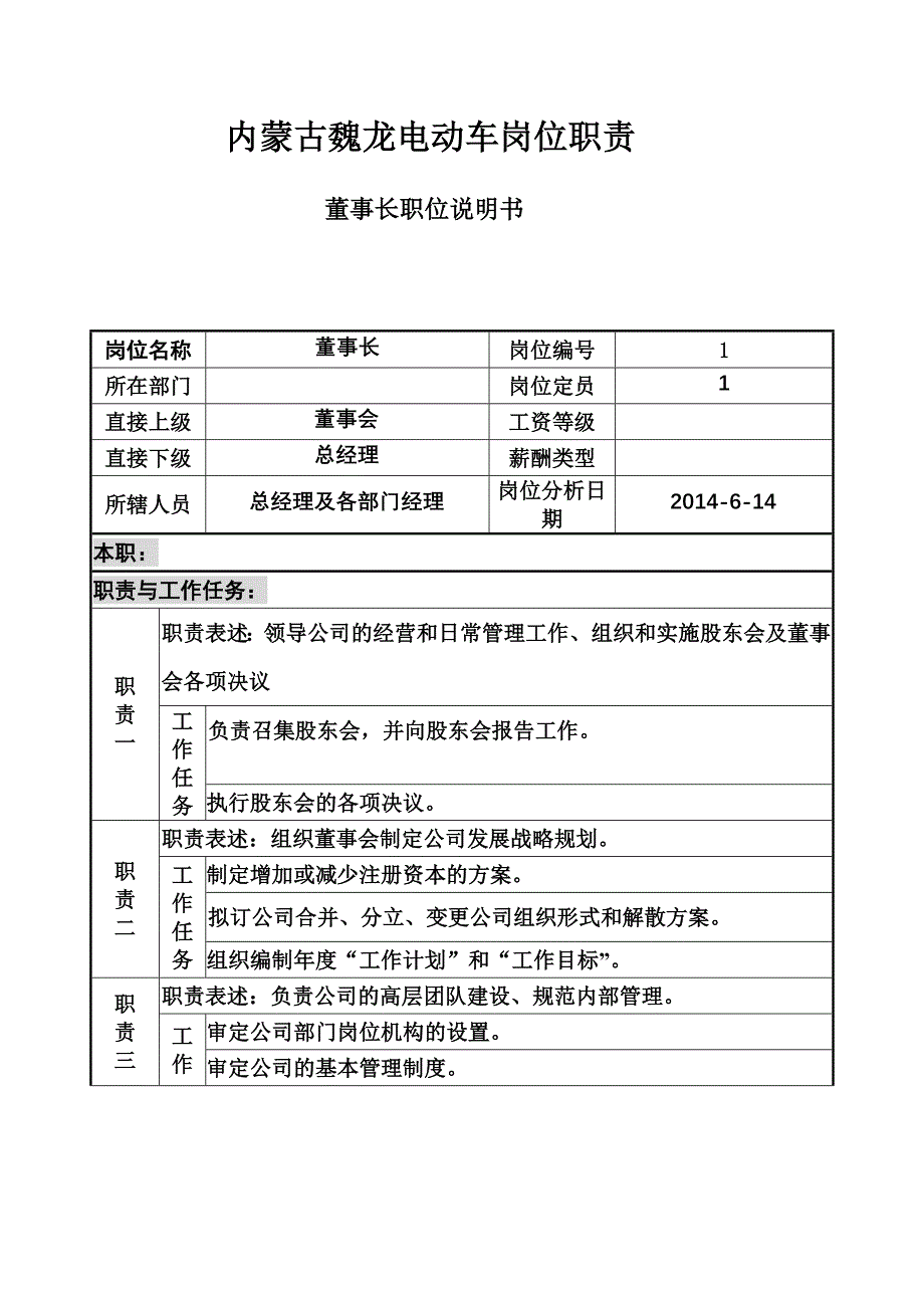 内蒙古信久电动车岗位职责_第1页