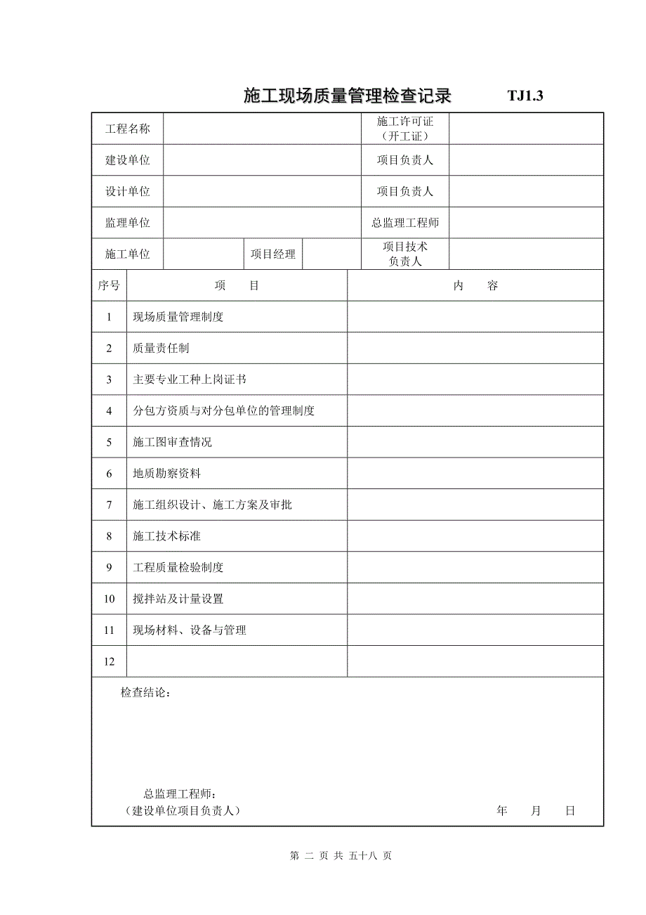 项目实施全过程表格模板_第3页