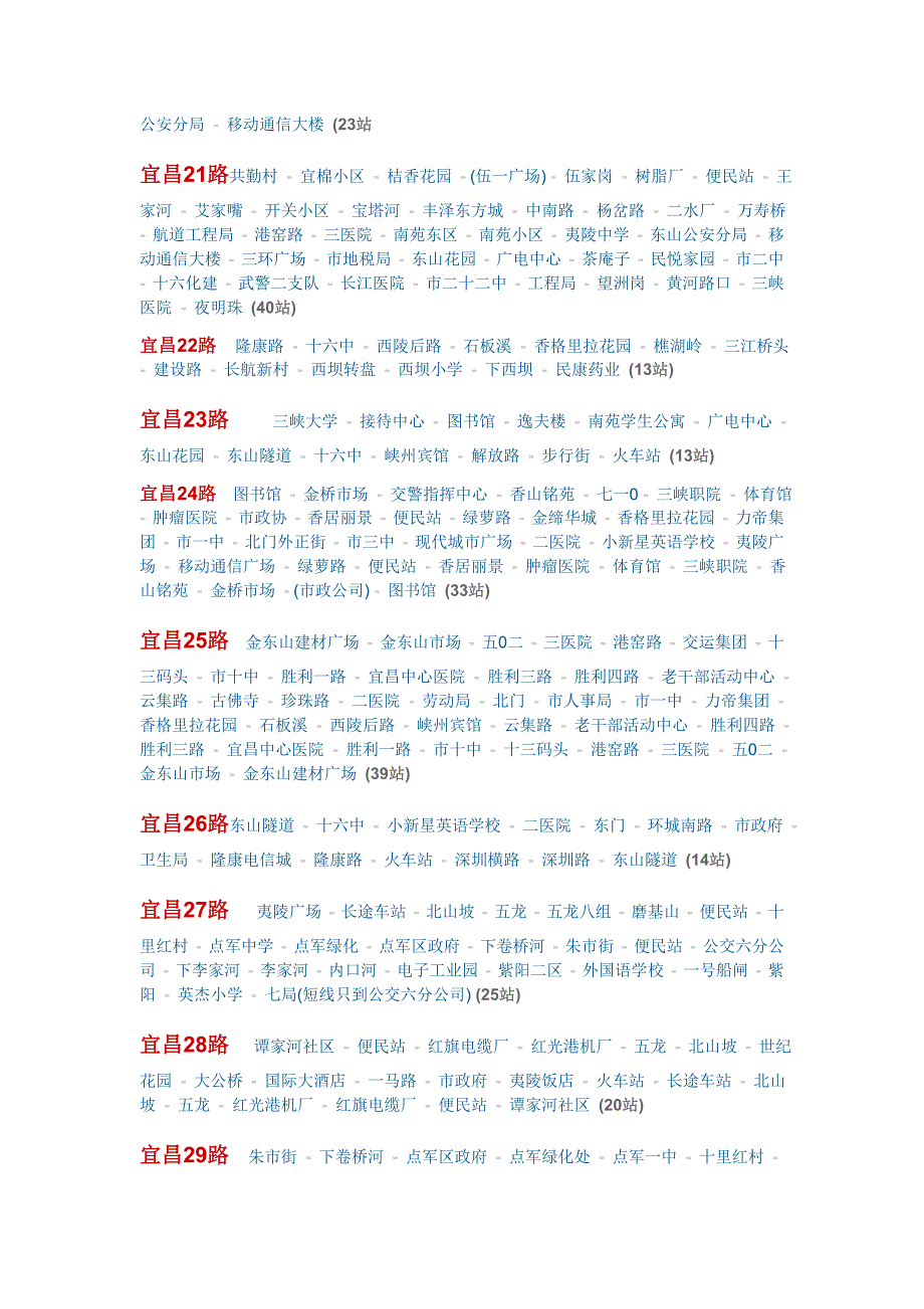 宜昌公交线路图_第3页