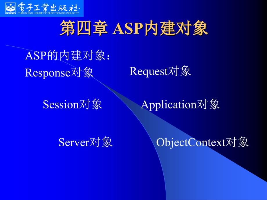 《网页设计》全套电子课件教案-第四章asp内建对象_第1页