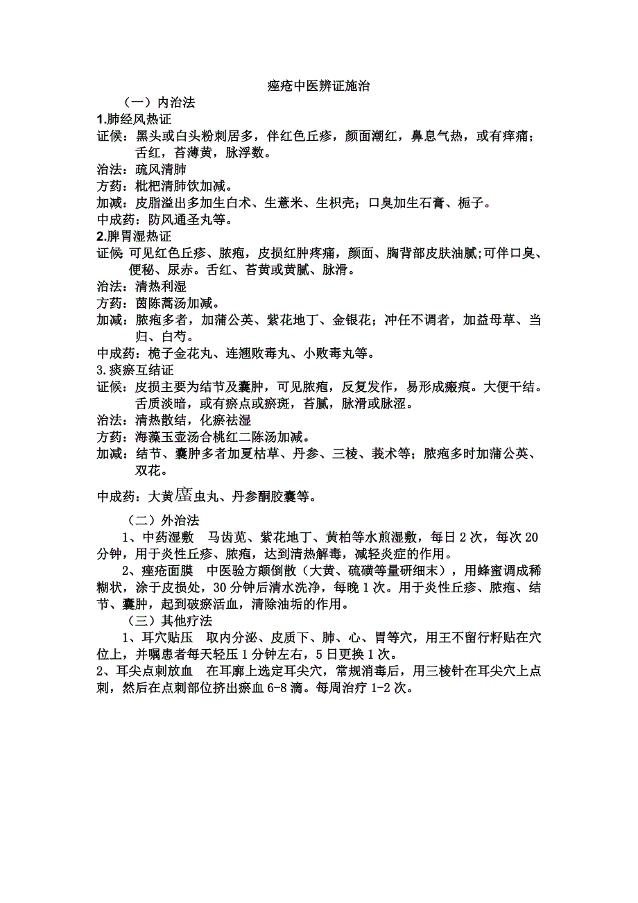 痤疮中医辨证施治_第1页