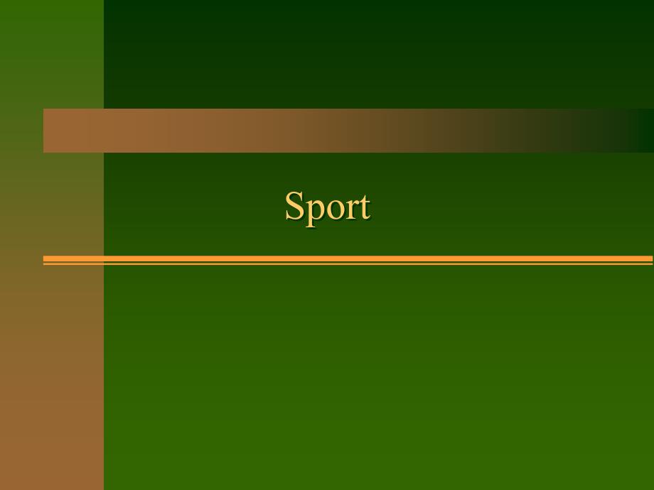 运动种类介绍Sport_第1页