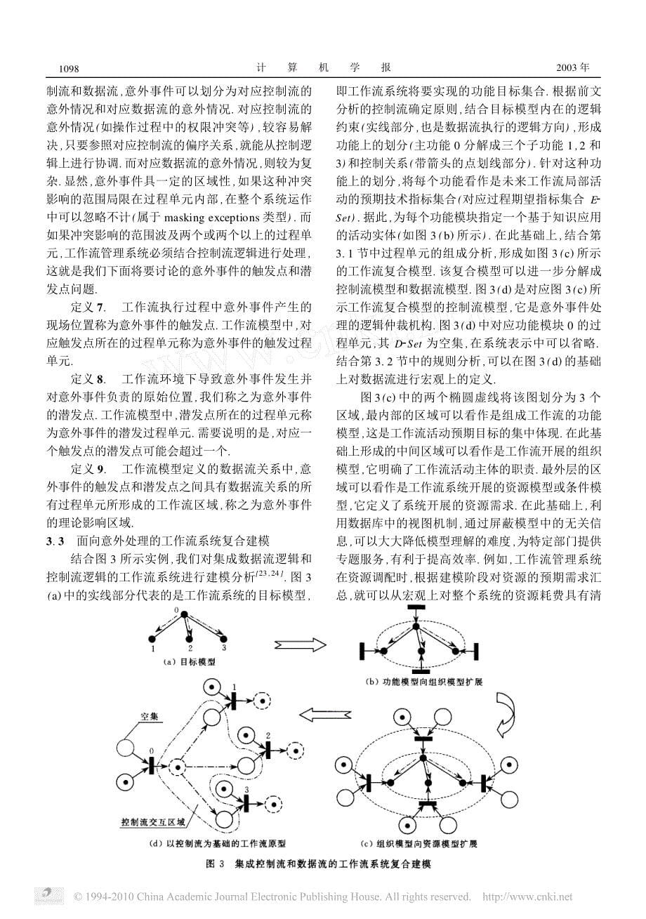 面向意外处理的工作流系统建模与执行_第5页