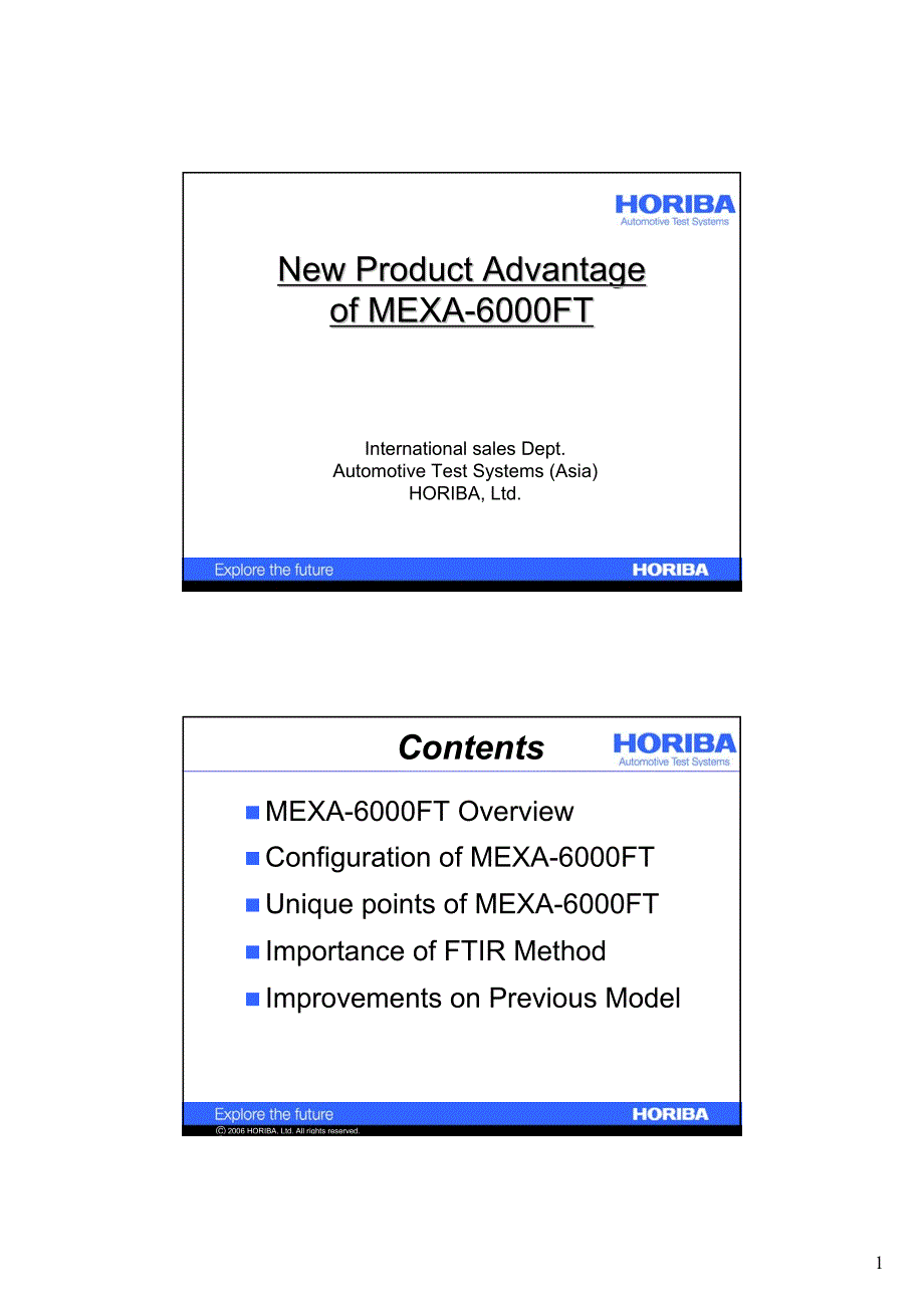 new product advantage of mexa-6000ft_第1页