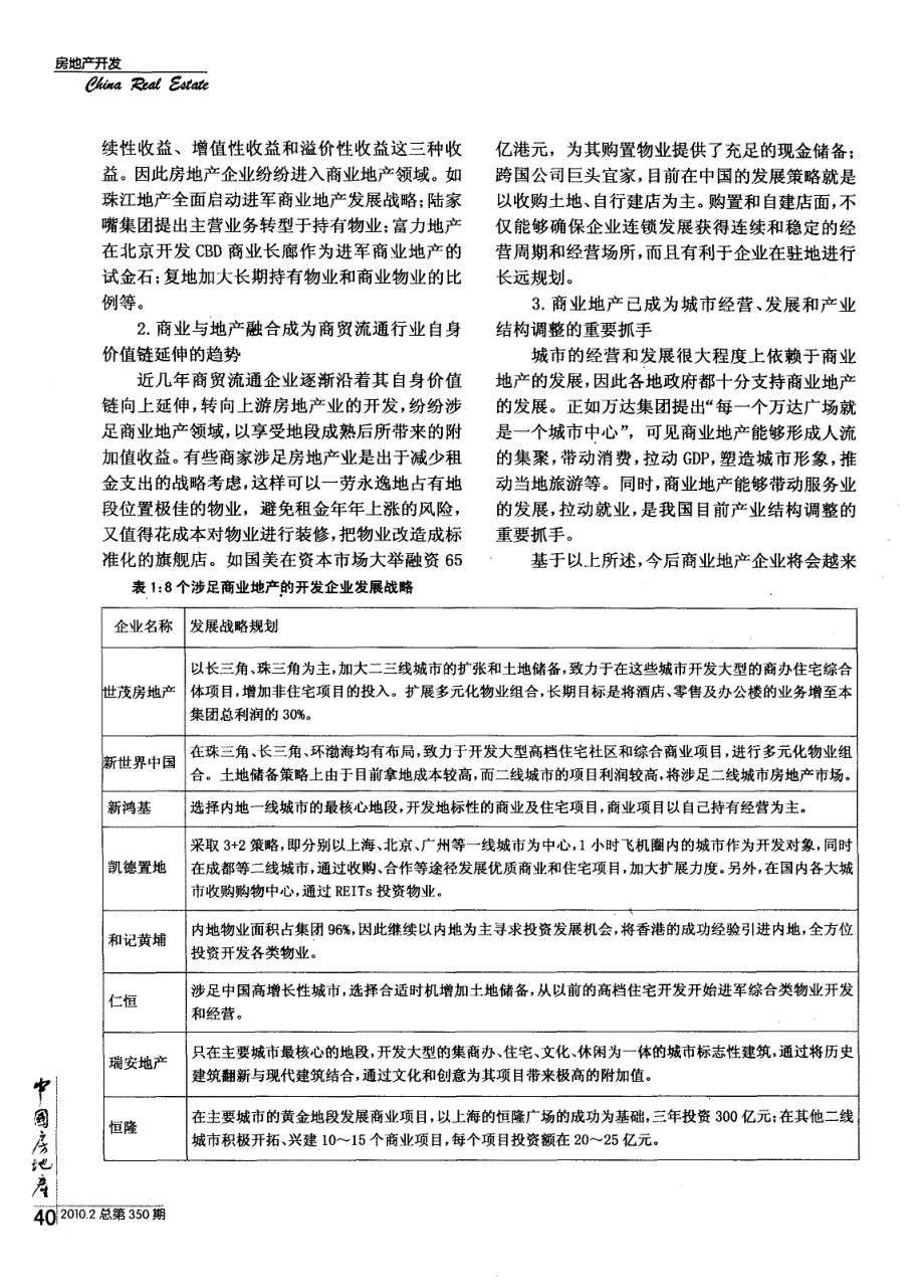 商业地产企业发展现状及提升竞争力策略_第2页