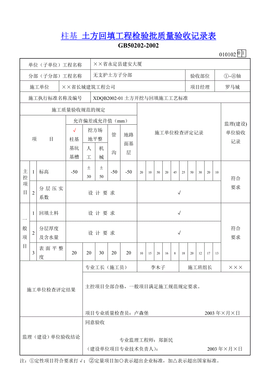 建筑质量验收记录表格填写示范_第4页