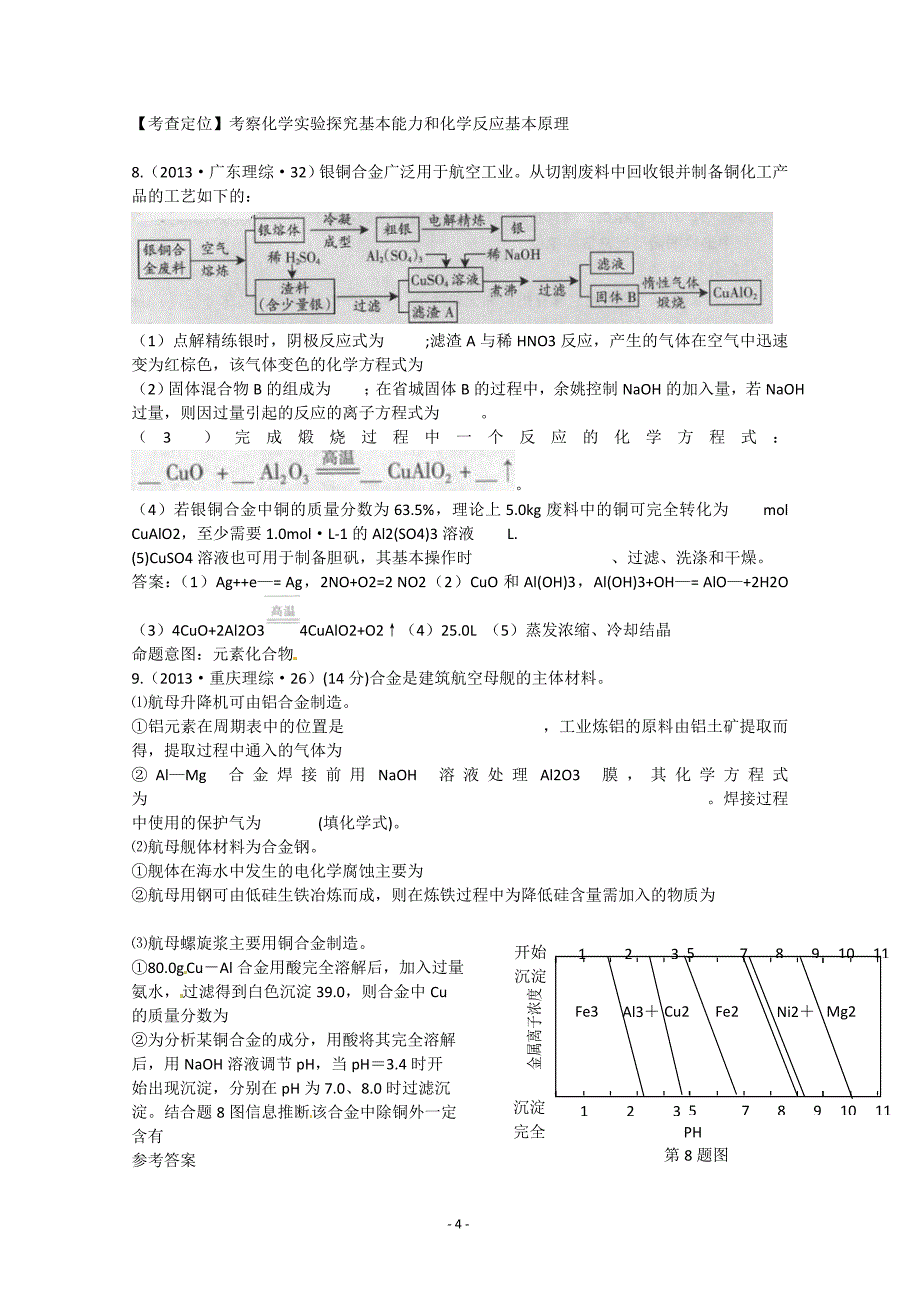 2013年高考化学考点讲解 考点11 镁铝及其化合物_第4页