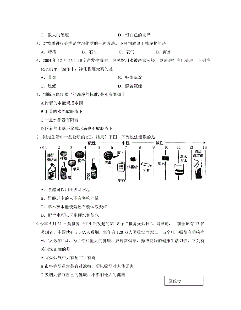 2012邵阳中考化学试题_第2页