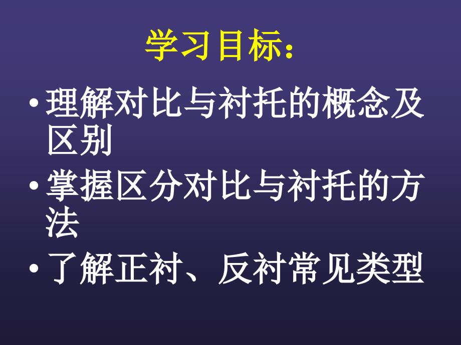 【精品课件】高考语文《古代诗歌鉴赏》专题指导-对比与衬托精美课件_第3页