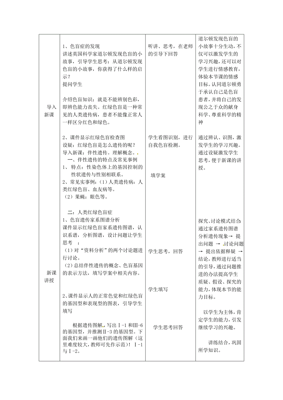 必修二第二章第3节《伴性遗传》教案_第2页