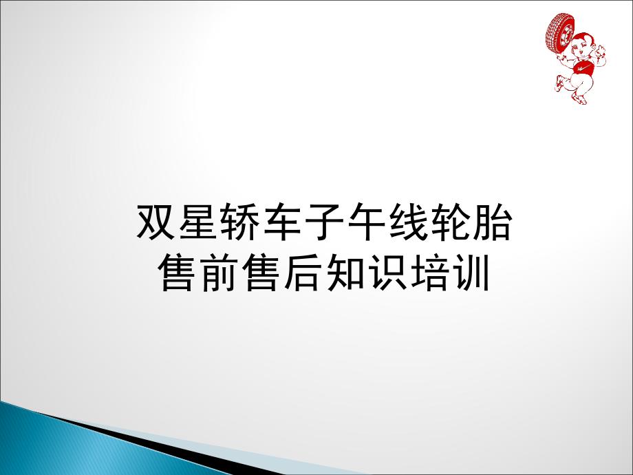 双星轿车子午线轮胎售前售后知识培训_第1页