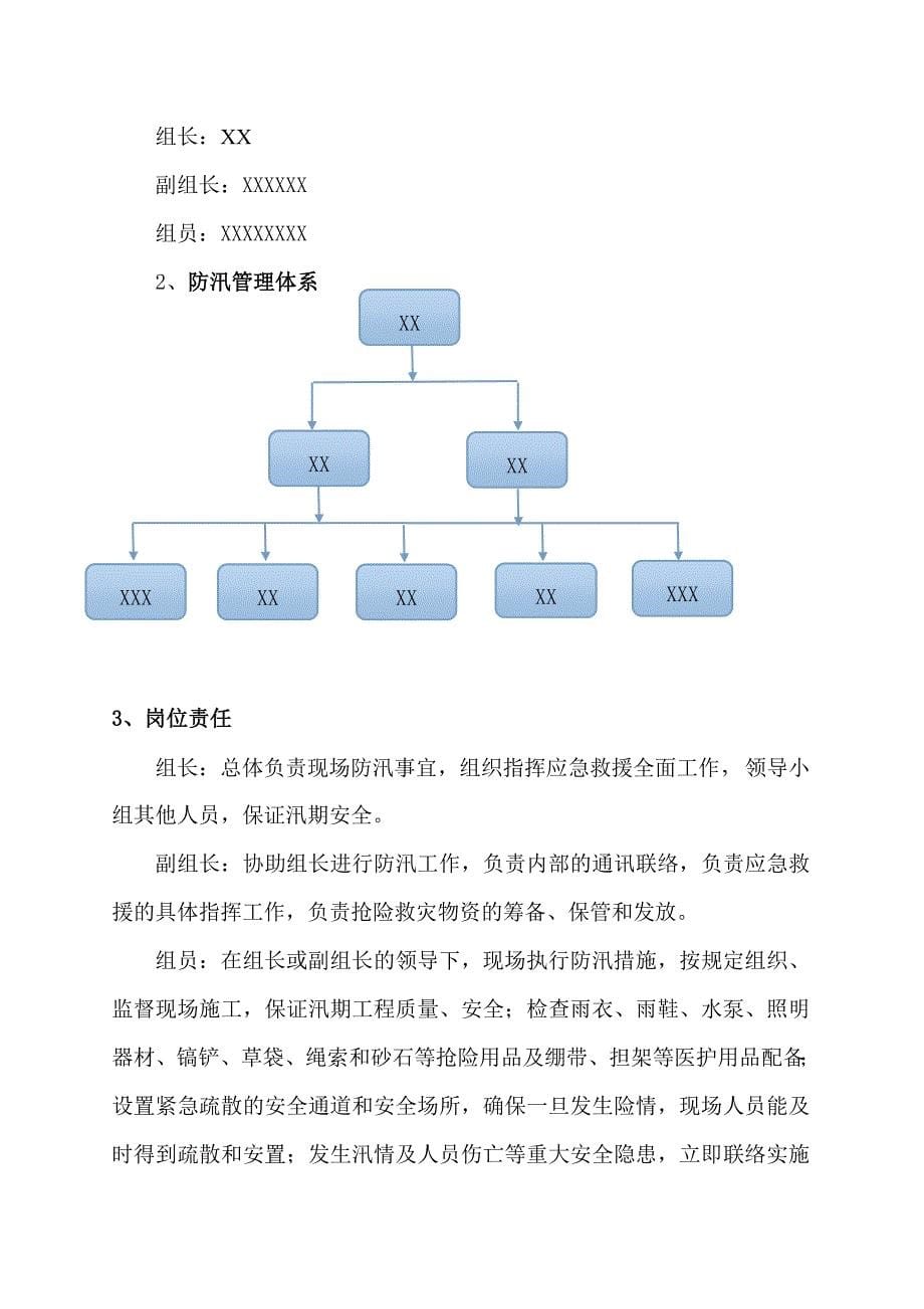 防汛工作方案-含装修-内容全面_第5页