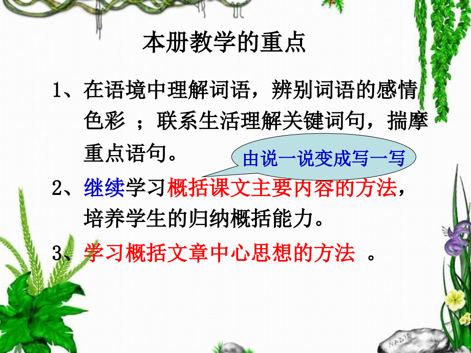 北京市义务教育课程改革实验教材 语文第10册1-- 4单元教材介绍_第3页