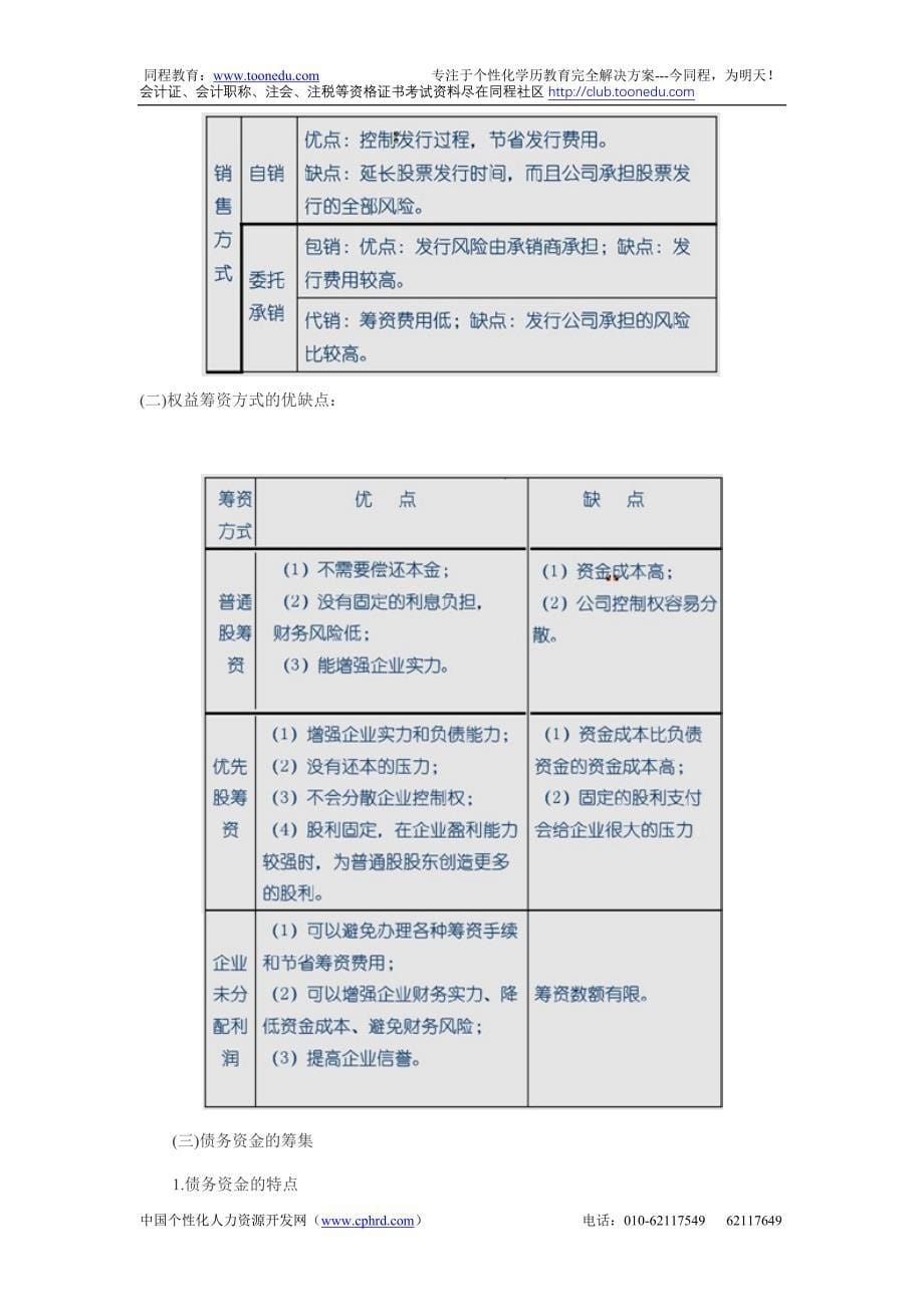 2013年注册税务师《财务与会计》知识点：筹资管理_第5页