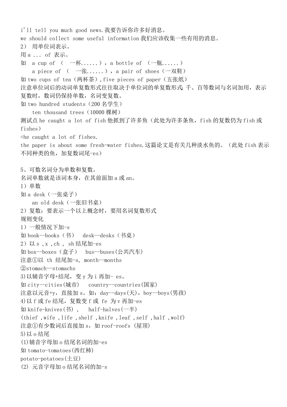 小学英语语法大全以及重点单词汇总_第2页