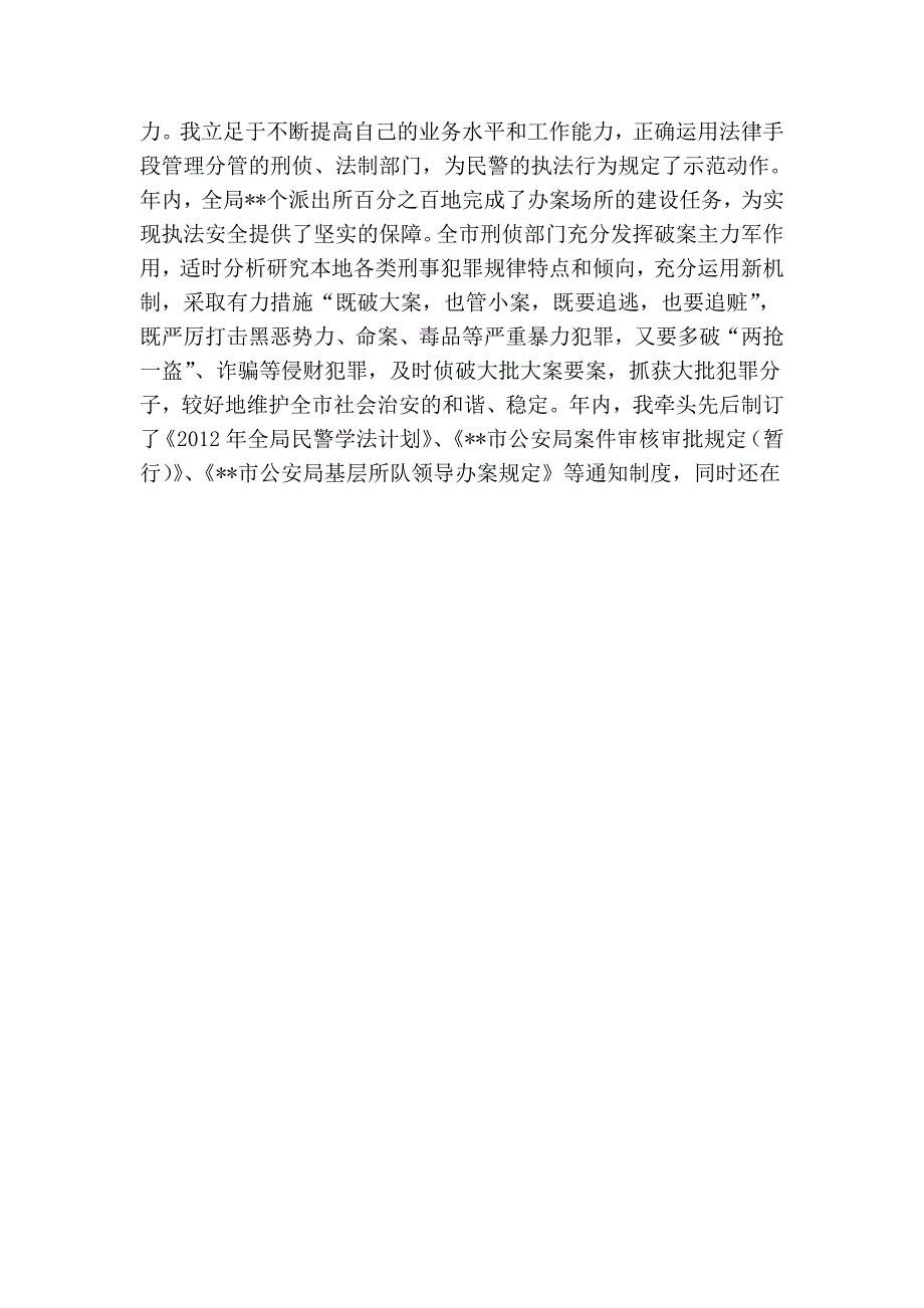 市公安局副局长年度述法报告_第2页