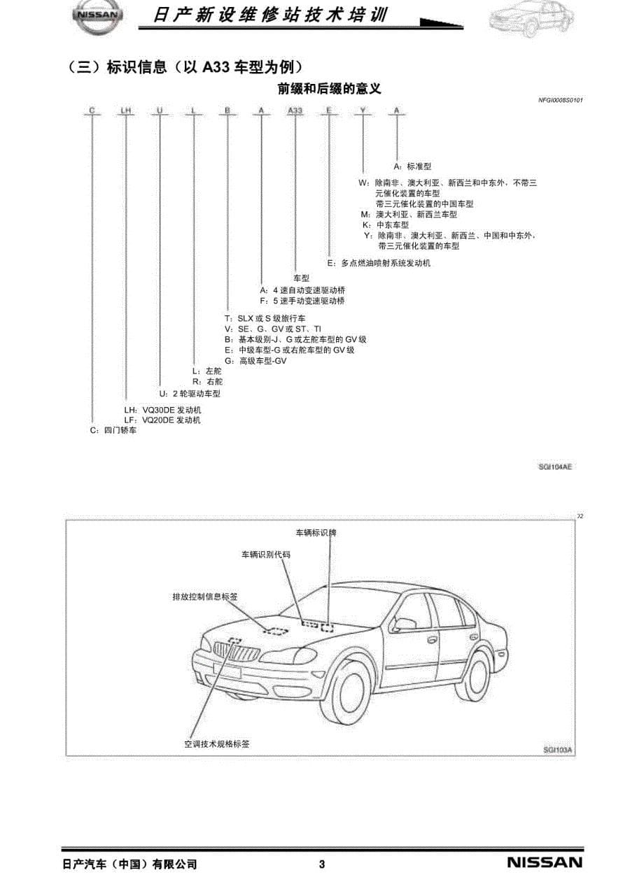 日产汽车各系统技术信息指南_第5页