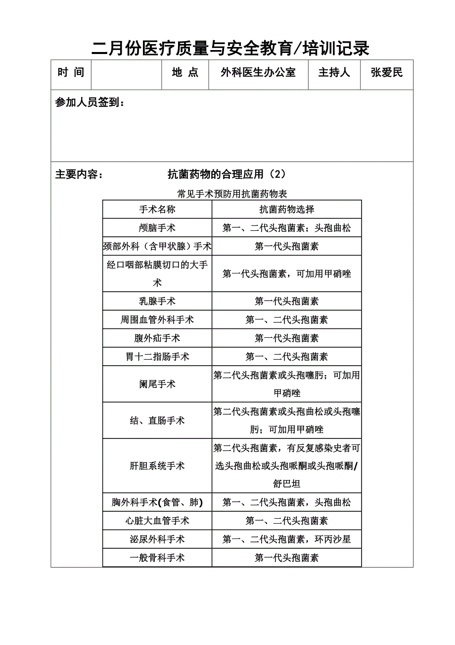 2013年医疗质量与安全教育记录_第4页