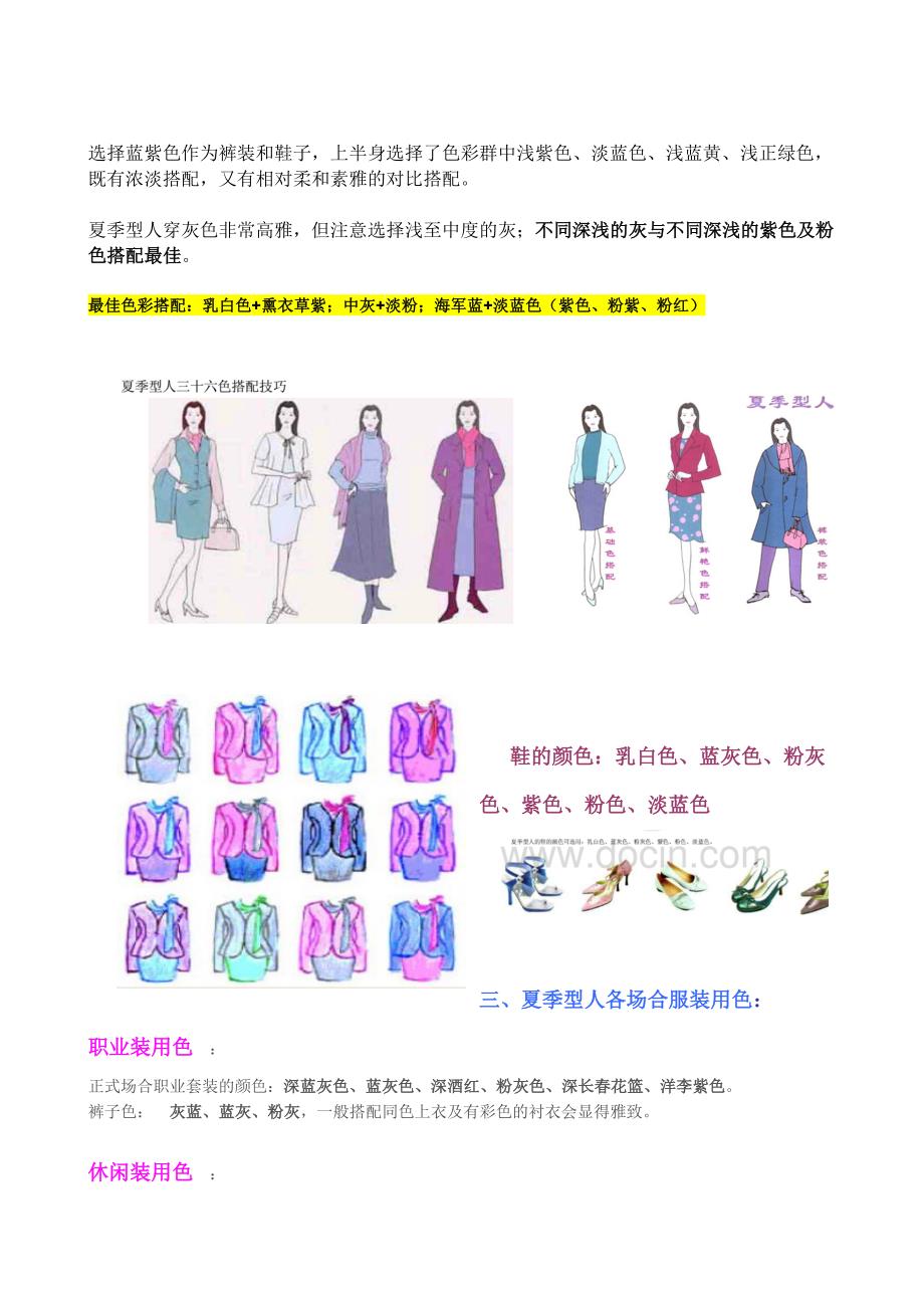 紫玉整理——夏季型人的穿衣打扮全解析_第3页