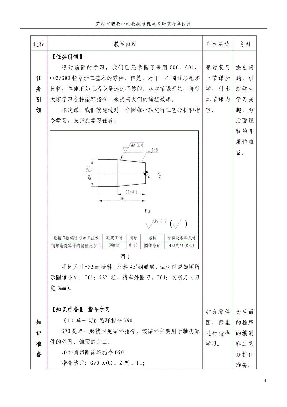 简单套类零件的编程及加工_第4页