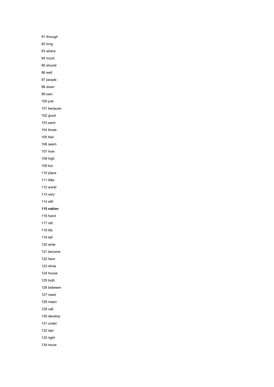 按使用频率排列常见的2000英语单词_第4页