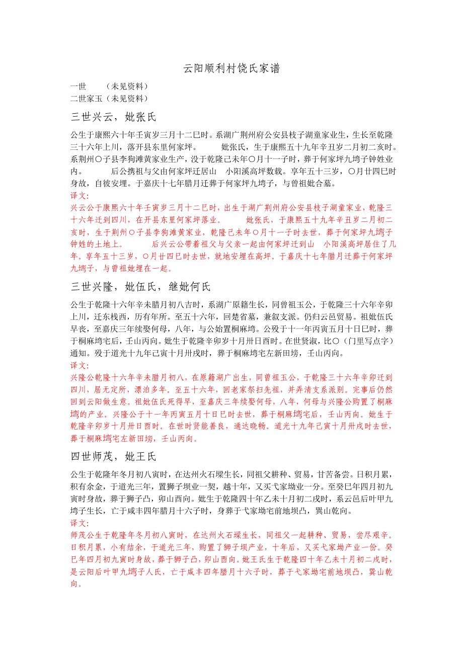 19、云阳顺利村饶氏家谱_第1页