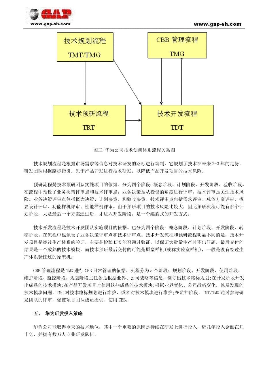 华为公司如何建立新产品的研发技术管理体系_第5页