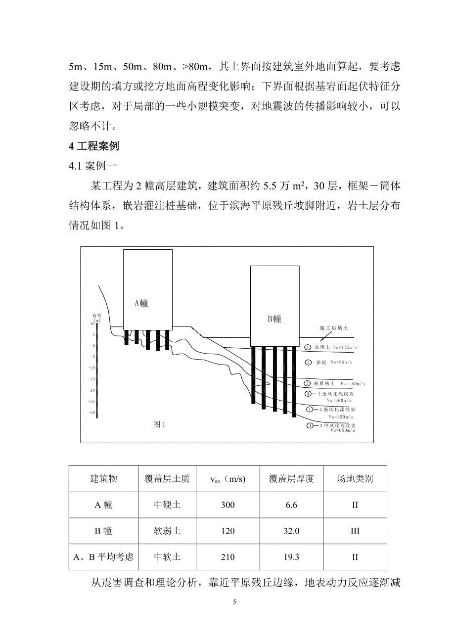 建筑抗震场地类别划分的分析应用(温州.周海平)_第5页