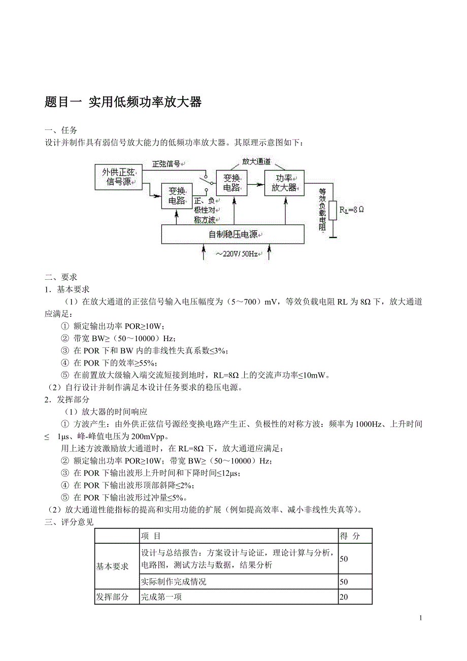 电子设计大赛题目_第1页