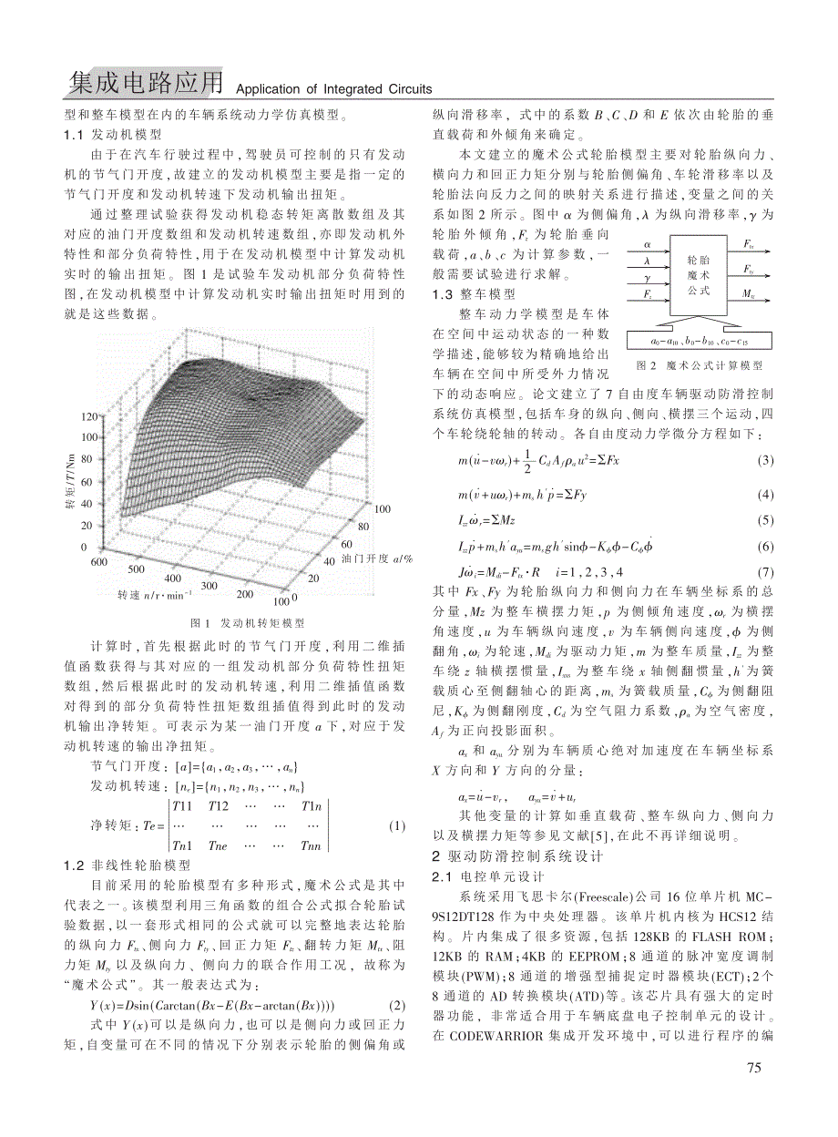 汽车驱动防滑控制硬件在环仿真系统设计_第2页