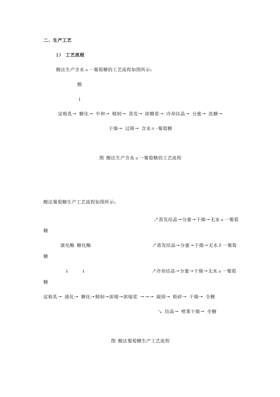 结晶葡萄糖、全糖的生产工艺流程_第2页