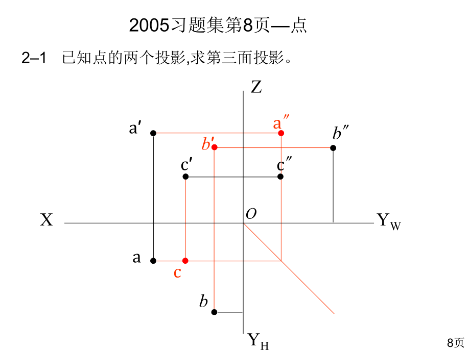 重庆大学画法几何习题集及题解完整版_第3页