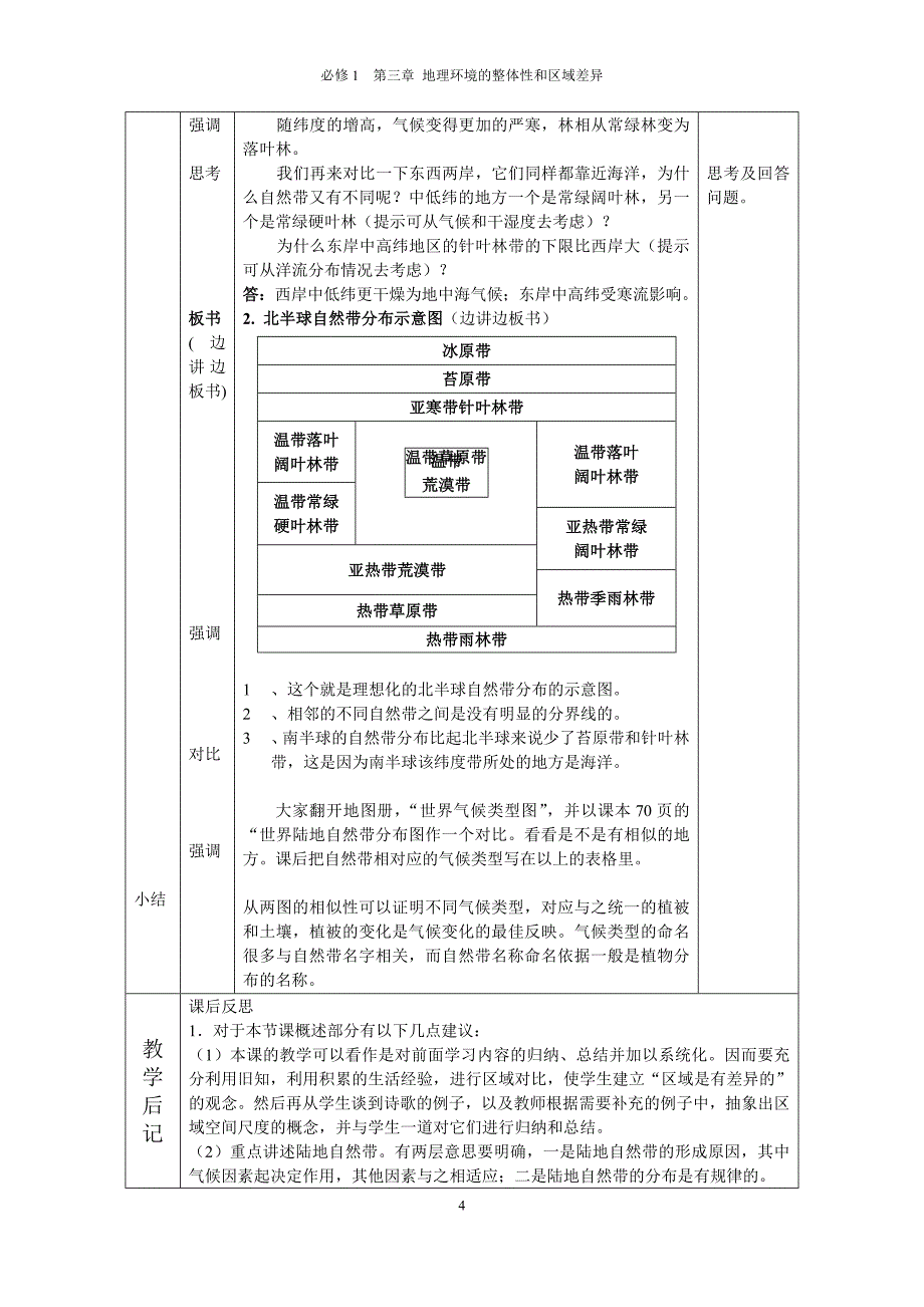 自然地理环境的差异性(地域分异规律)教案设计_第4页