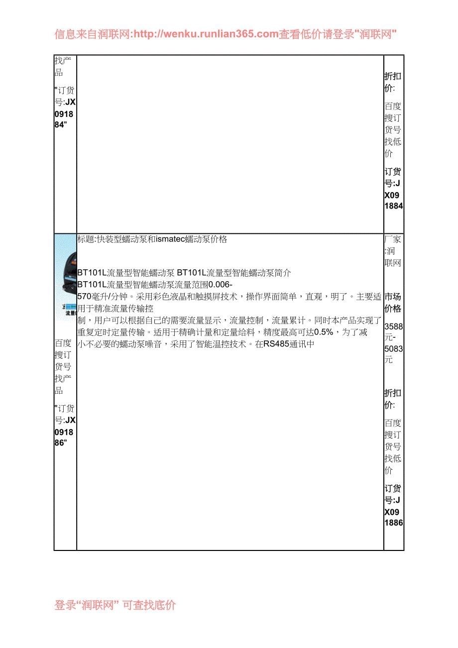 thermo蠕动泵和longer蠕动泵价格_第5页