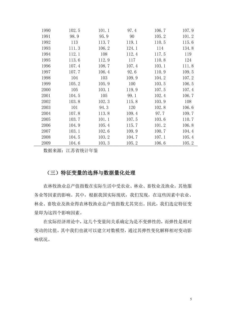 江苏省农林牧渔业总产值指数分析_第5页