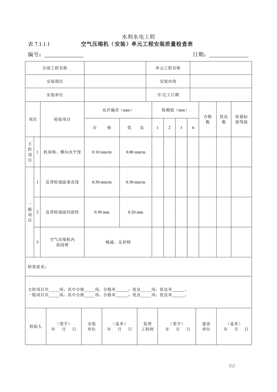 质量评定专用表格——水力机械(吉林编)_第3页