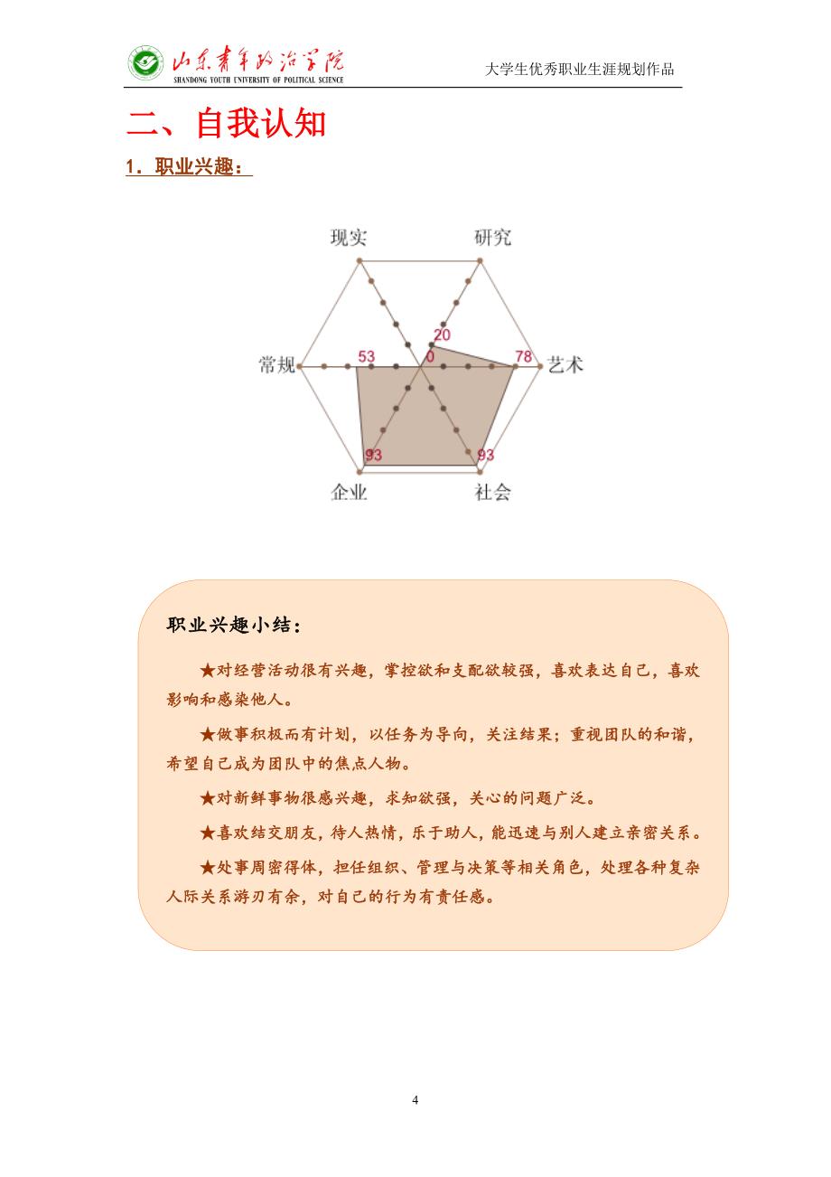 大学生优秀个人职业生涯规划案例_第4页