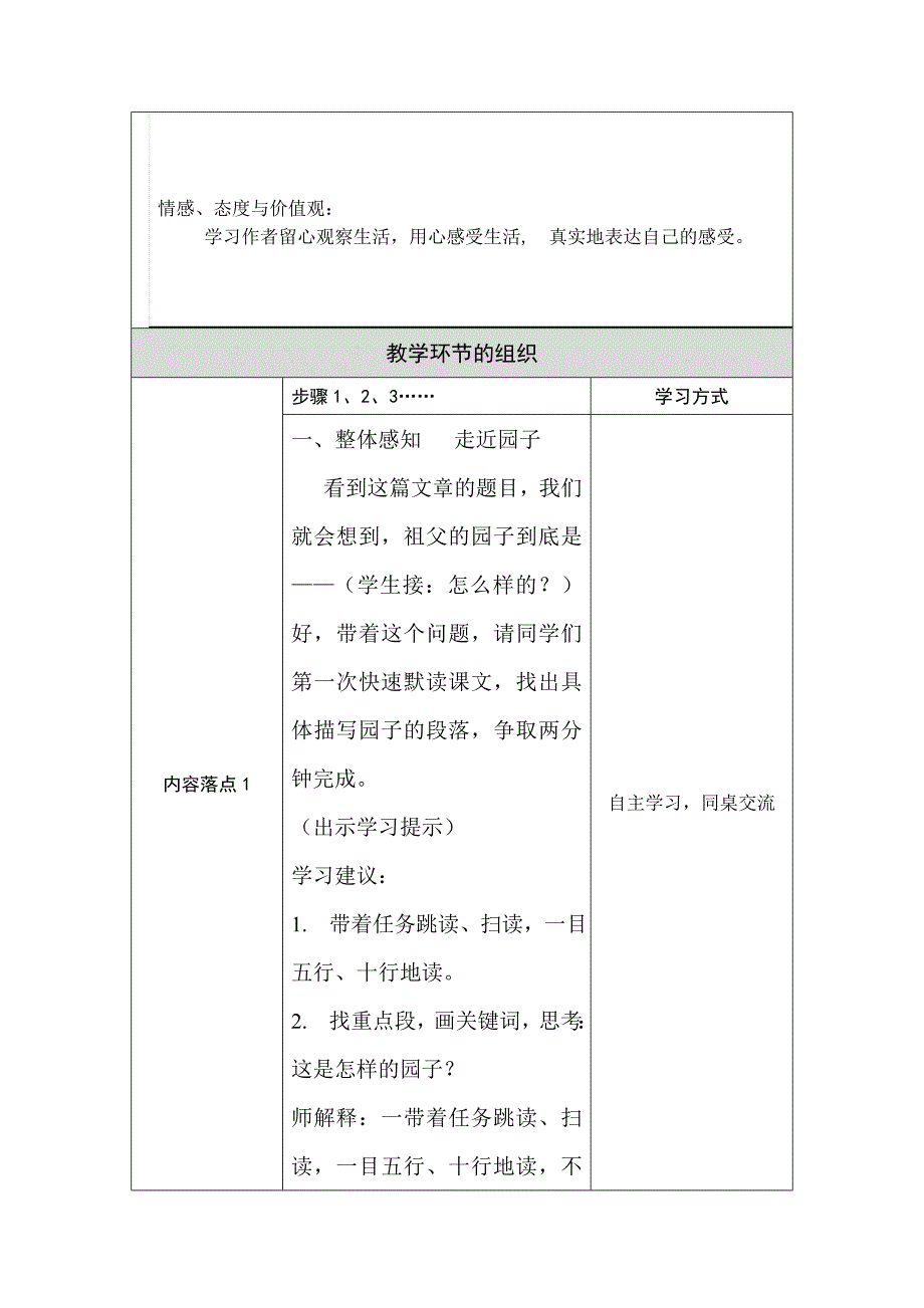 祖父的园子教学设计_第2页