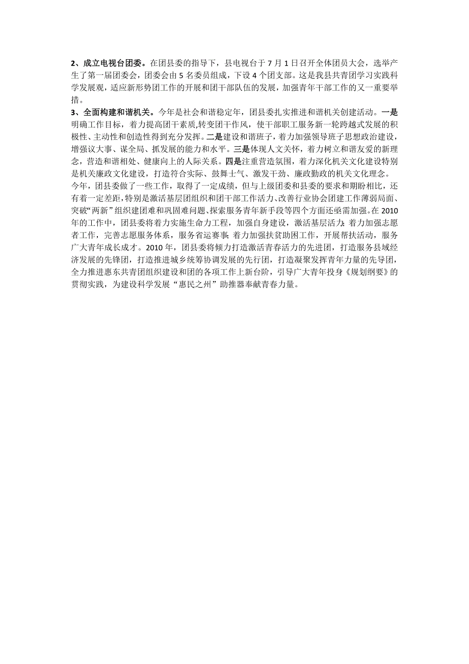 共青团惠东县委员会2009年度工作总结_第4页