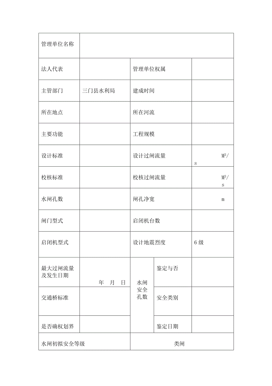 水闸注册登记表_第2页